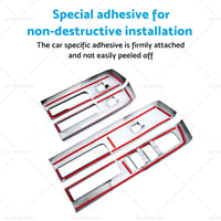 4x Window Lift Panel Cover Trim Suitable For Mitsubishi L200 Triton 23-25 Carbon