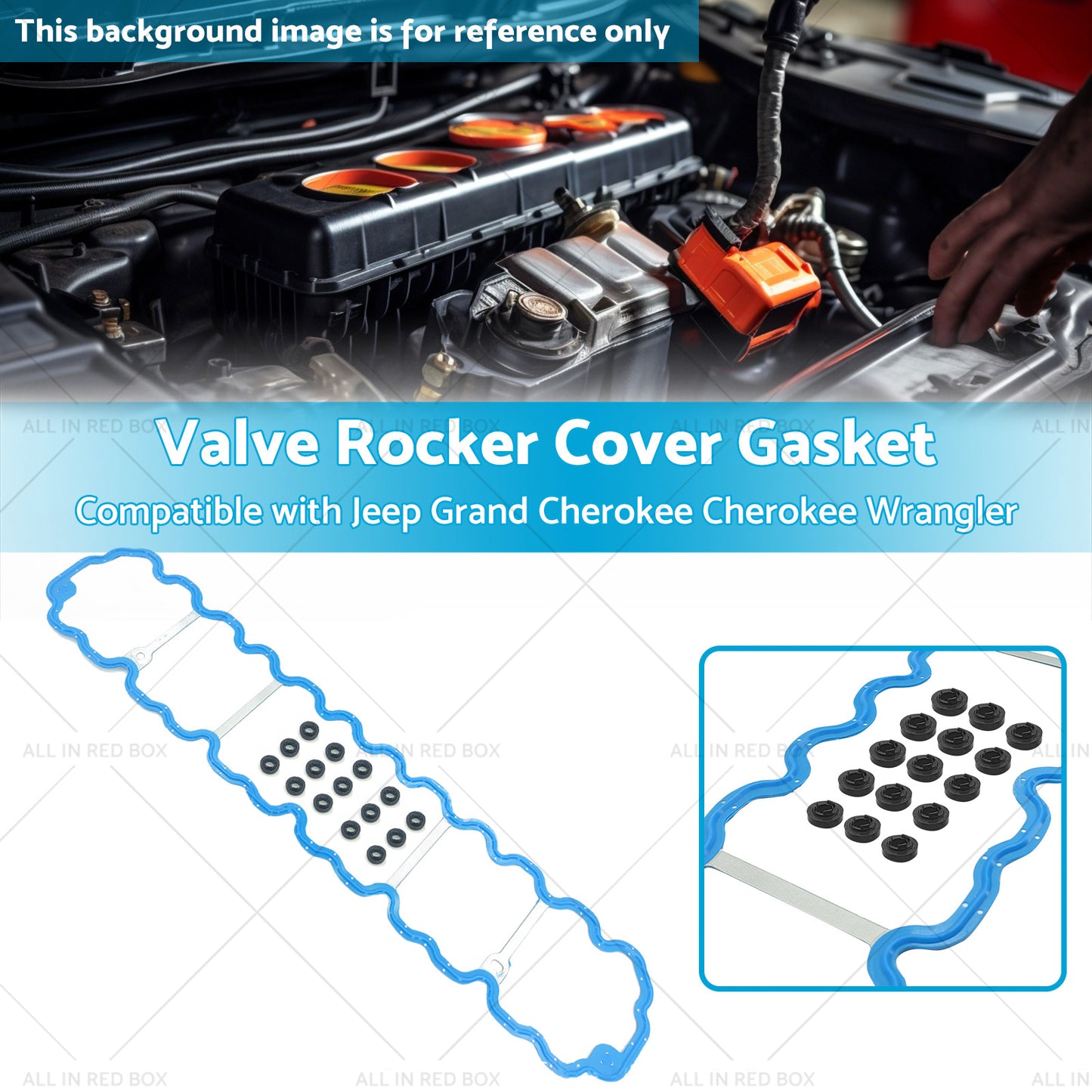 Valve Rocker Cover Gasket Suitable for 97-06 Jeep Grand Cherokee ZG WJ Wrangler