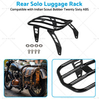 Motorcycle Rear Solo Luggage Rack Suitable For Indian Scout Bobber Twenty Sixty