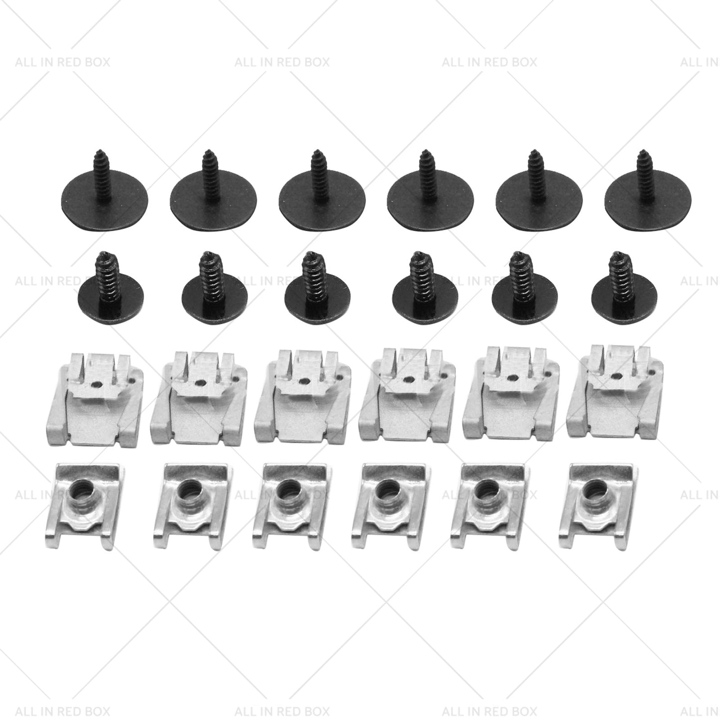 24x Engine Cover Undertray Fitting Clips Suitable for Mercedes C-Class W203 S203