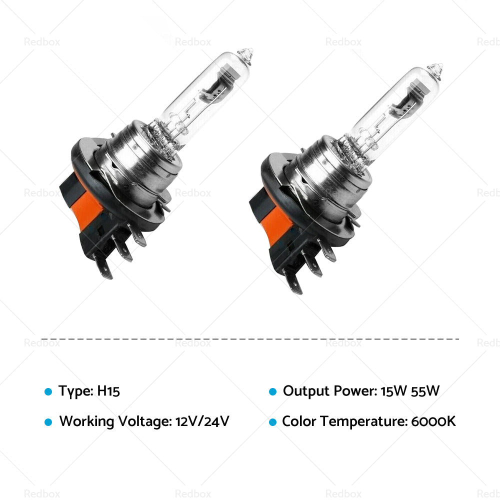 H15 15W 55W DRL Hi Lo Beam Halogen Headlight Suitable For Golf Mercedes