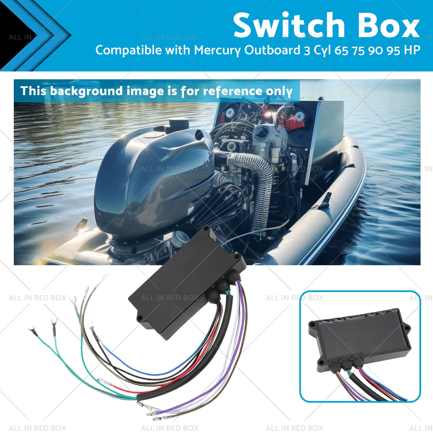 18495A32 Switch Box Suitable for Mercury Outboard 3 Cyl 65 75 90 95 HP 93-97