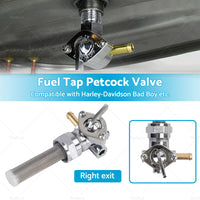 22mm Fuel Tap Petcock Valve Right Outlet Suitable For Bad Boy Blackline