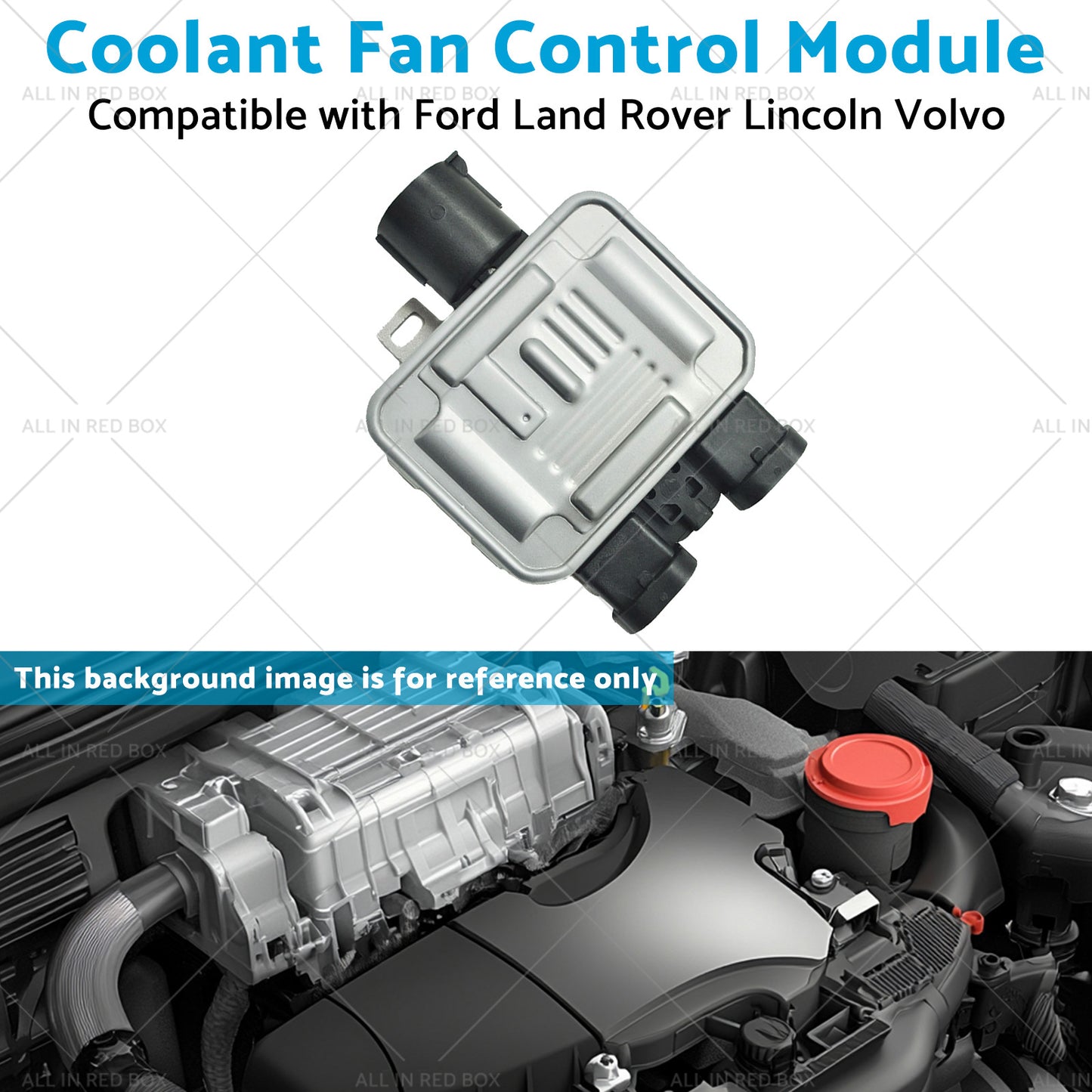 Coolant Fan Control Module Suitable for Ford Land Rover Lincoln Volvo 7T4Z8B658B