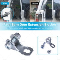 Rear Barn Door Extension Bracket fits Nissan Patrol GU Metal Silver