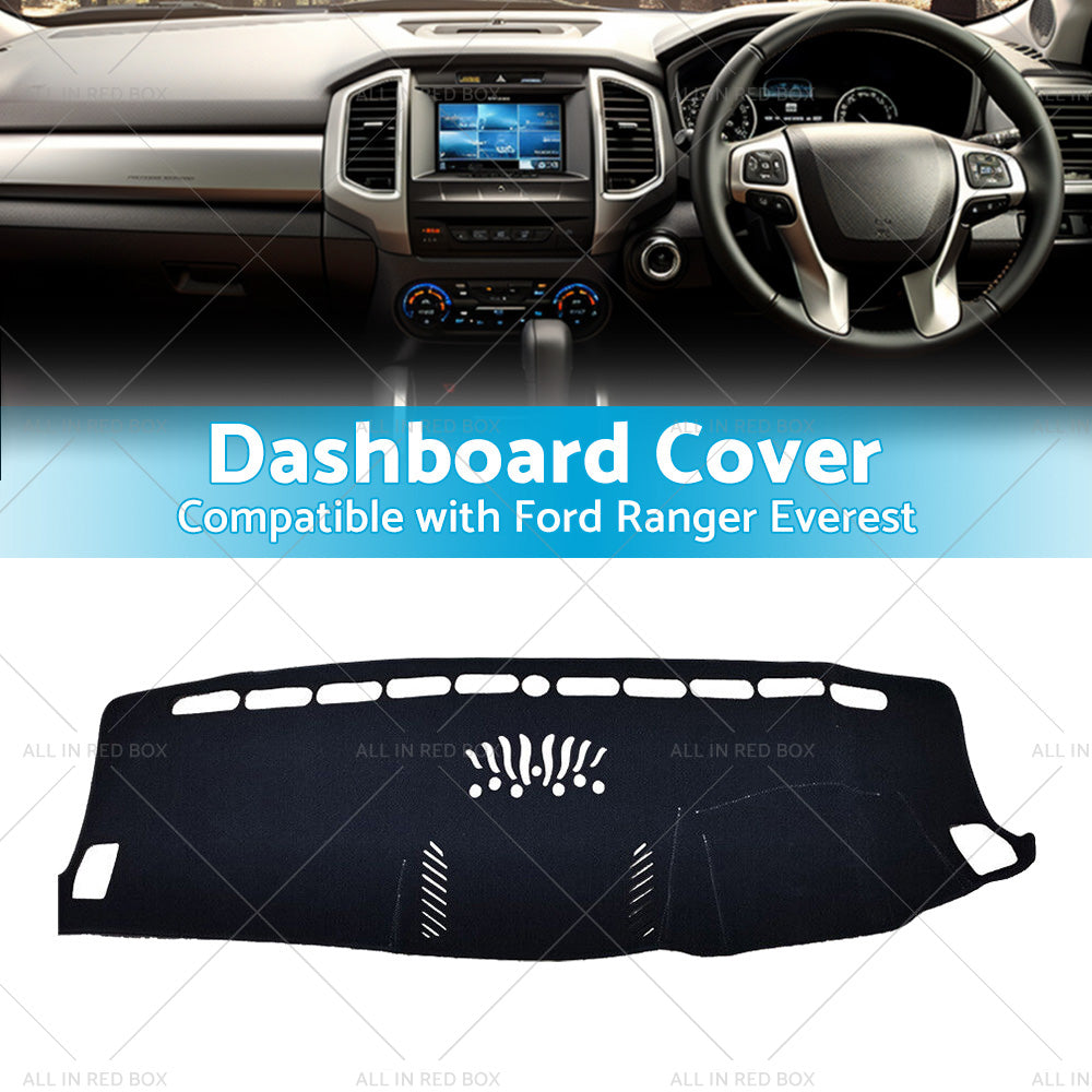 Dash Cover Mat Suitable For Ford Ranger Wildtrak Raptor Dashboard Cover Dashmat