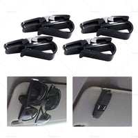 4PCS Luxury Car Sunglasses Holder Car Visor Sunglasses Clip Sun Ticket Card Hold