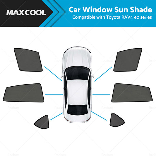 Car Window Sun Shade Compatible with Toyota RAV4 40 series  Magnetic Shade Mesh