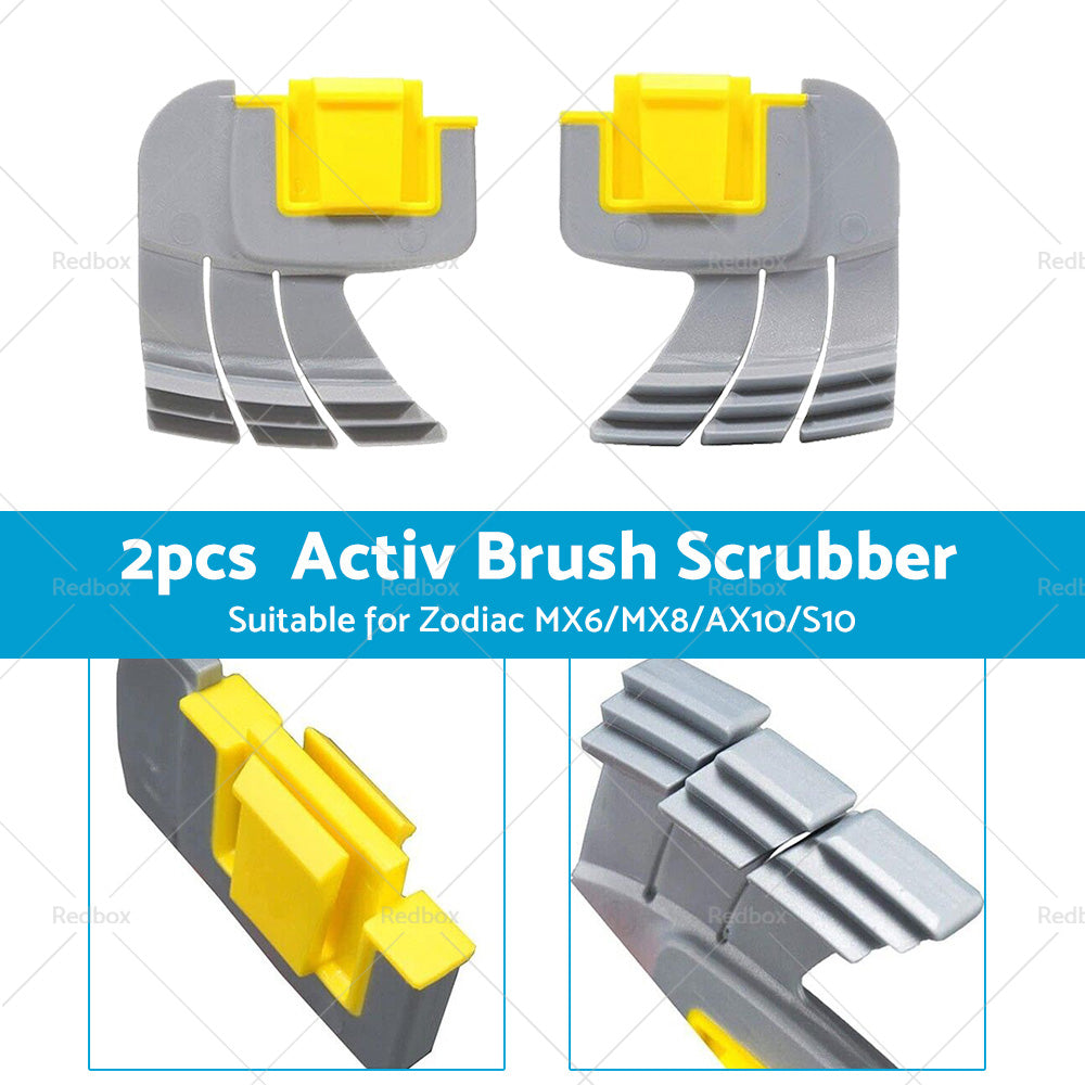 2PCS Activ Brush Scrubber for Zodiac MX6 MX8 AX10 AstralPool S10 Pool Cleaners