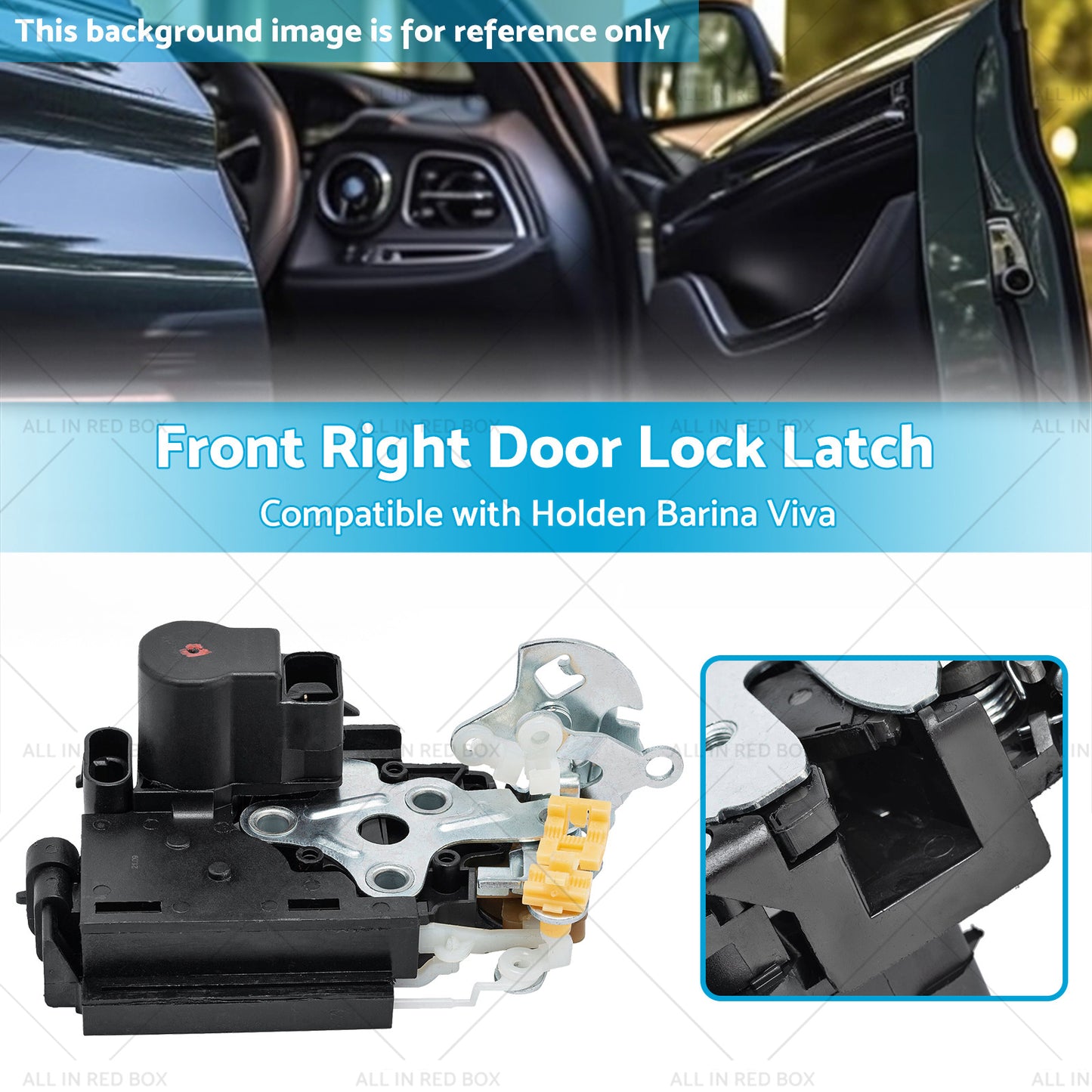 Front Right Door Lock Latch Suitable for Holden Barina 2005-2012 Viva 2005-2009