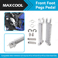 Front Foot Pegs Pedal Suitable For YAMAHA YZF R25 R3 MT07 MT09 MT10 MT03 FZ09