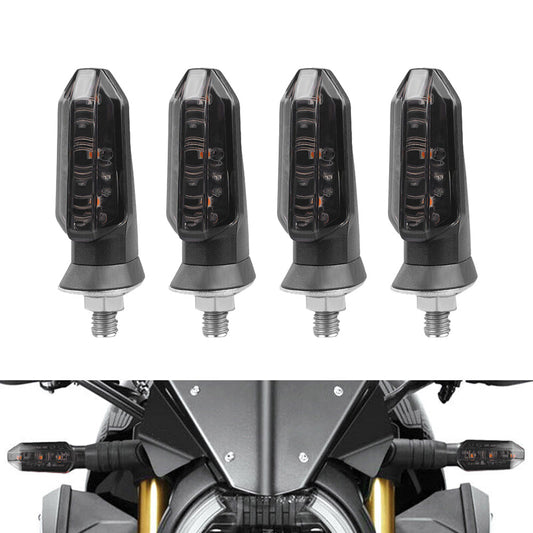 4x Motorcycle LED Turn Signal Indicators Suitable For Bikes ¡§C Amber, Universal Fitment