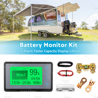 350A MAX 500A LCD Alarm Tester Capacity Display Lithium Battery Monitor Caravan