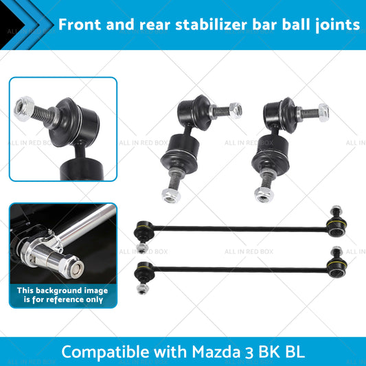 Front and Rear Stabilizer Bar Ball Joints Suitable for Mazda 3 BK BL 2004-2014