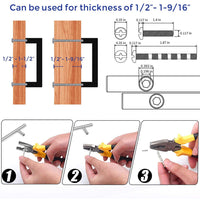 Square Kitchen Cabinet Handles Pulls Stainless Steel Door Knobs Drawer Handles