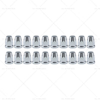 20x Nut Covers Screw Chrome 33mm Suitable for Kenworth Freightliner Western Star