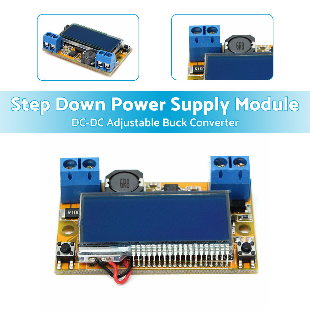 DC-DC Adjustable Buck Converter Step Down Power Supply Module LCD with Shell