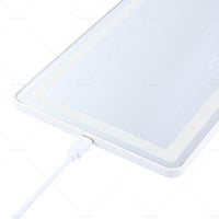 Car Sun Visor LED Makeup Cosmetic Mirror Set with 3 Type Light Touch Screen New