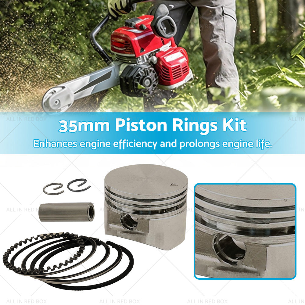 35mm Piston Rings Kit Suitable For Honda GX25 GX25N Engine Brush Cutter Trimmers