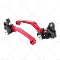 CNC Pivot Brake Clutch Levers Red Suitable for Honda XR250 CR125R CRF450R CR500