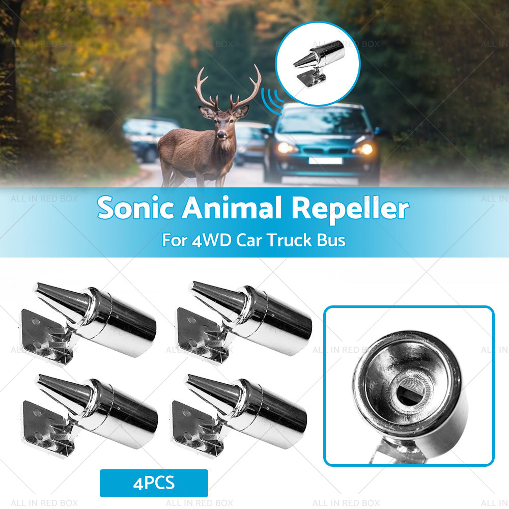 4PCS Sonic Animal Repeller Sonic Shoo Whistle Roo Kangaroo 4WD Car Truck Bus