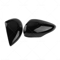 Left and Right Wing Mirror Cover Gloss Black Suitable For Ford Fiesta MK7 2008-2017