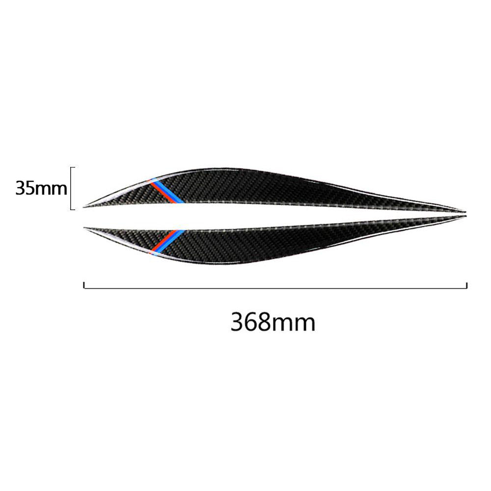 Carbon Fiber Eyelids Eyebrow Headlight Retrofit Accessories for BMW F30 3 Series