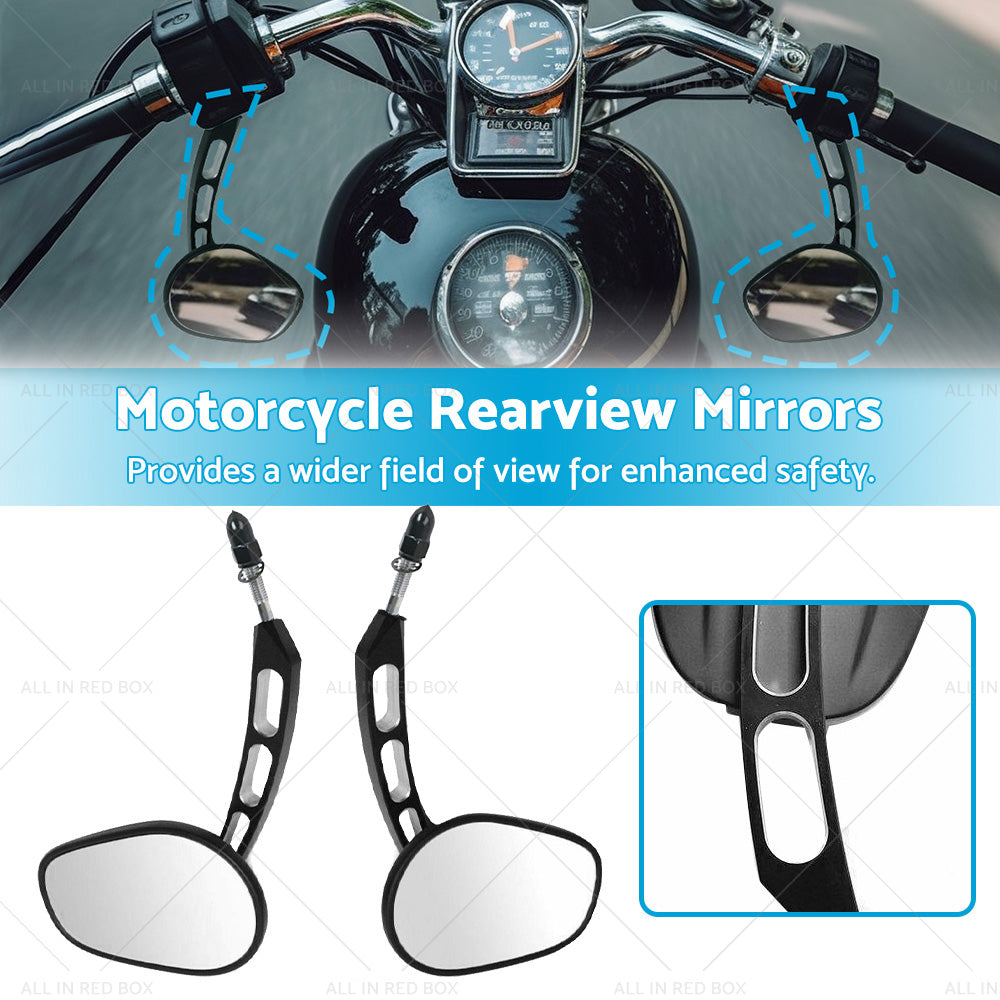 Motorcycle Rearview Mirrors Suitable For Harley Davidson Electra Glide Dyna