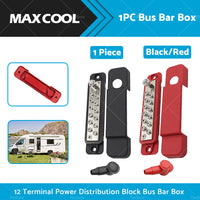 1 Piece 12 Way Bus Bar Power Distribution Rated Terminal Block For Auto Marine