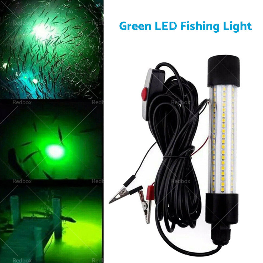 12V LED Underwater Fishing Light Stick Squid Fish Prawn Lure Lamp Lighting