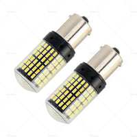 2X P21 or 5W BAY15D 1157 144SMD White LED Canbus Stop Tail Brake Light Bulbs