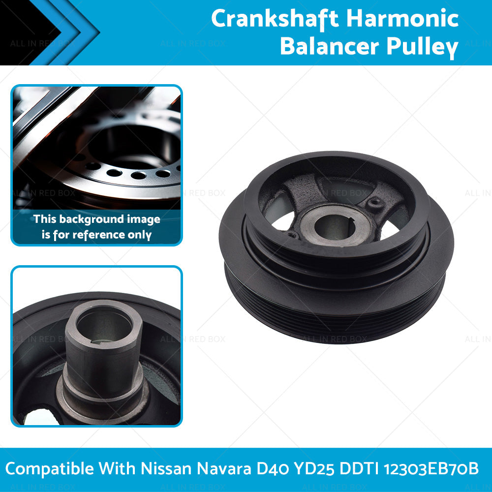 Crankshaft Harmonic Balancer Pulley Suitable For Nissan Navara D40 YD25 DDTI