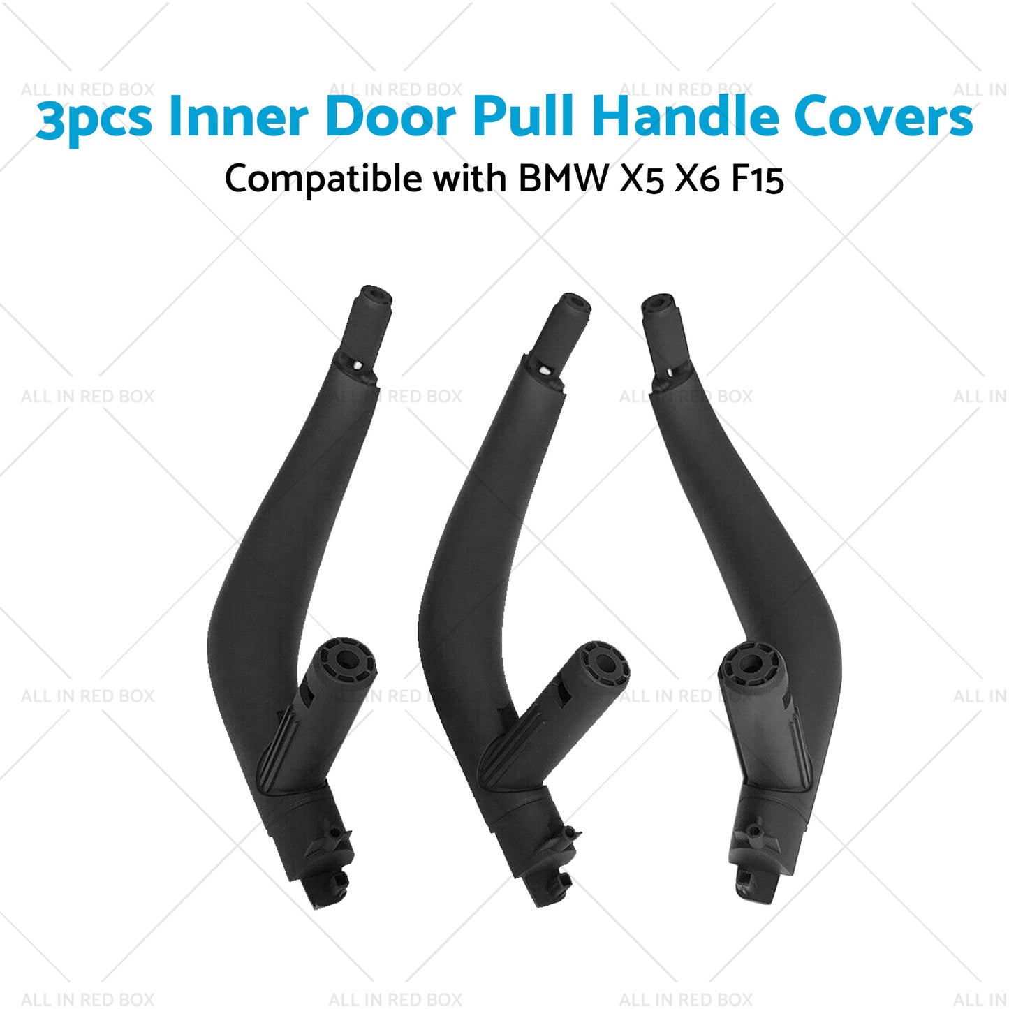 3x Inner Door Pull Handle Covers Suitable for BMW X5 X6 F15 F16 F85