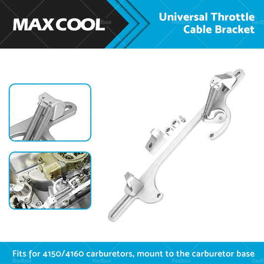 Throttle Cable Bracket Carburetor Billet Aluminum Silver Fits For Carb 4150 4160