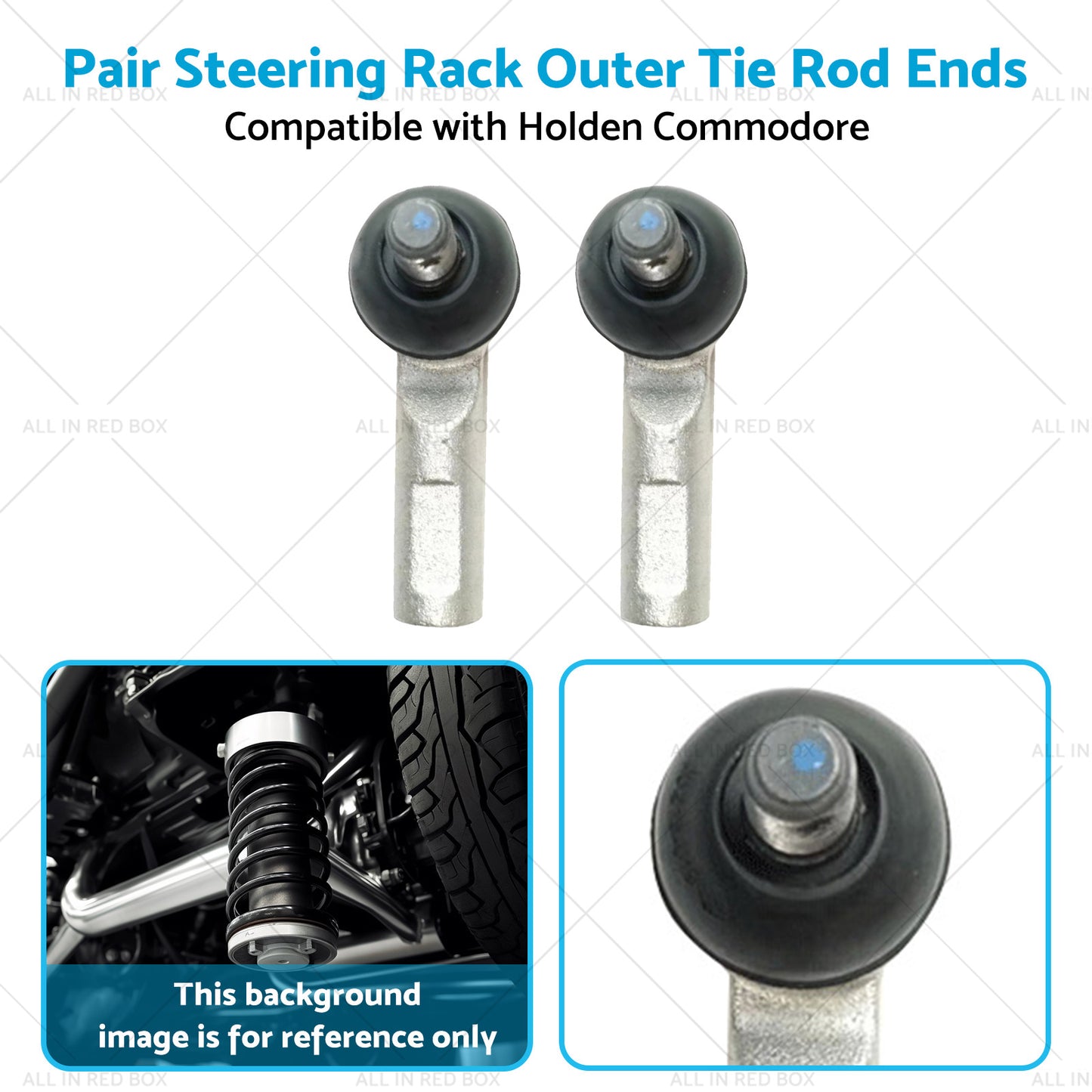 Pair Steering Rack Outer Tie Rod Ends Suitable for 05-15 Toyota Hilux KUN26