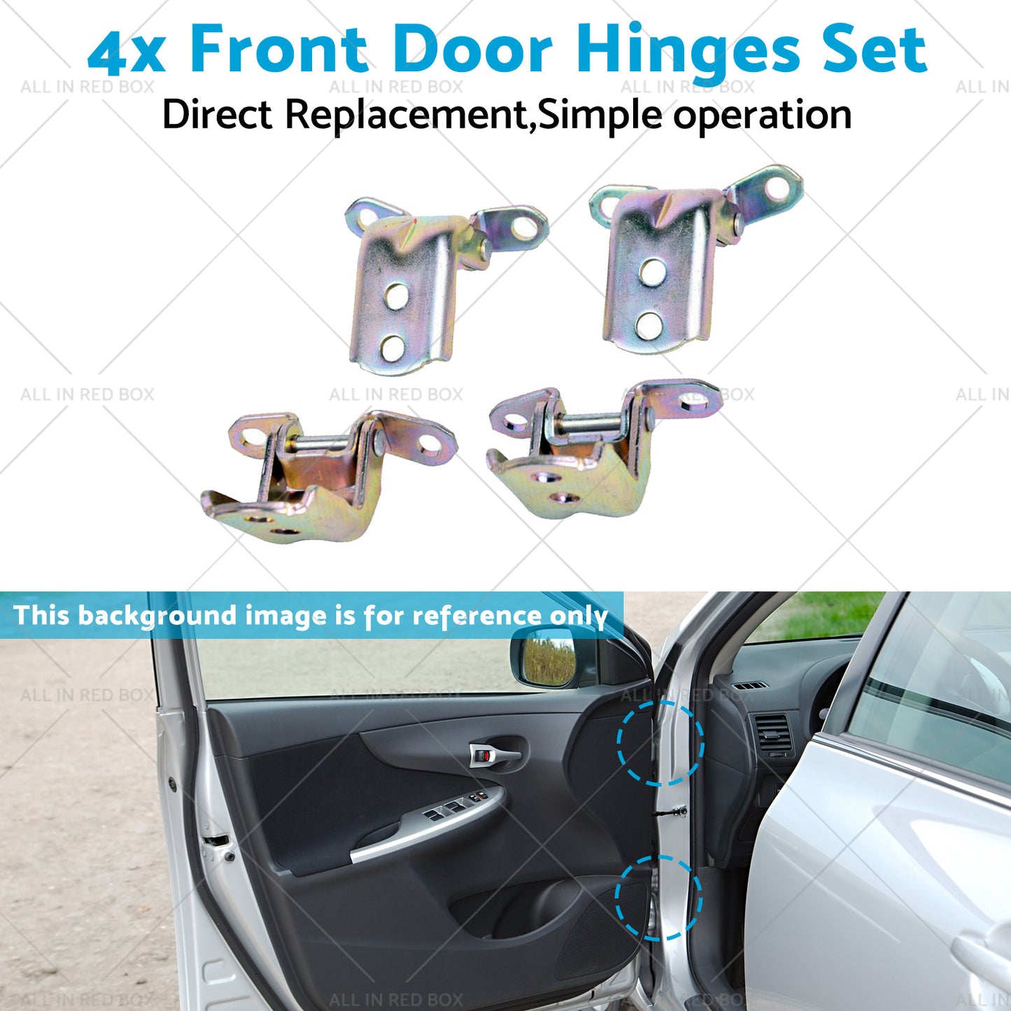 824212J000 824212J00A 4x Front Door Hinges Set Suitable for Nissan Patrol GU Y61