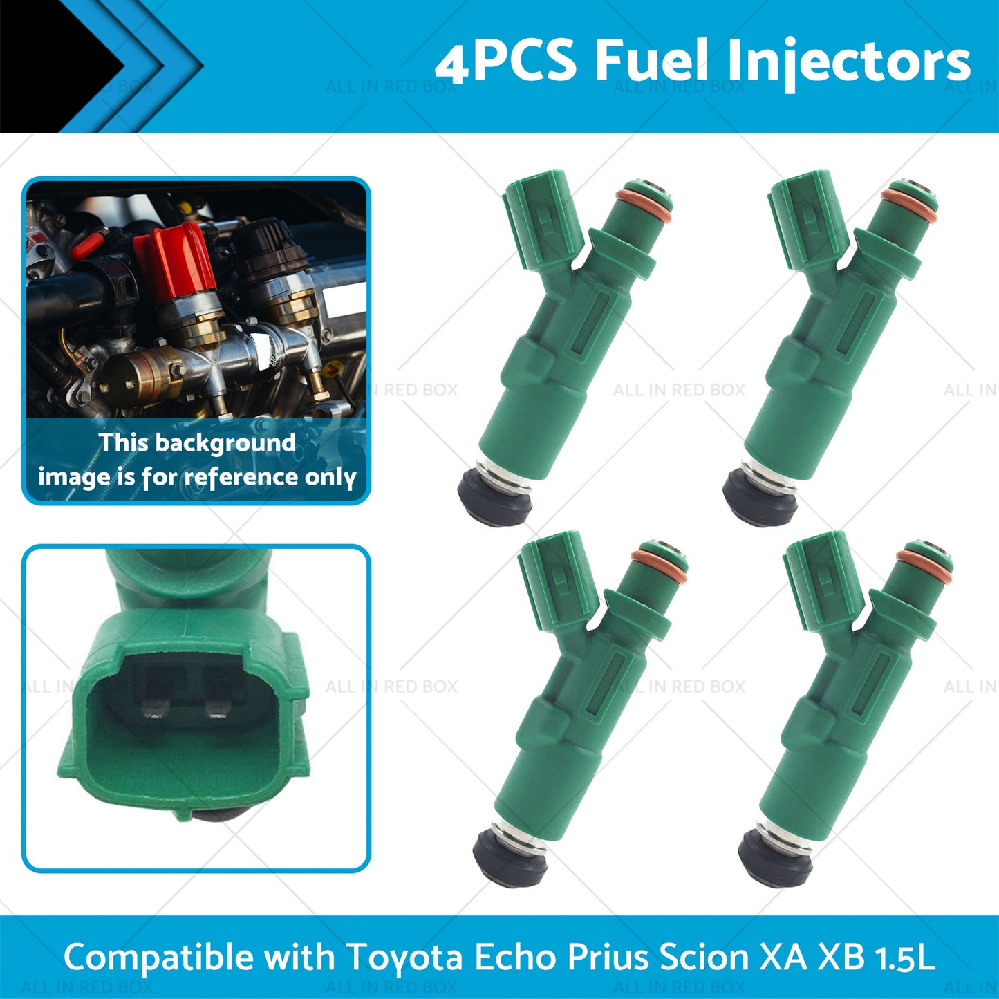 4PCS Fuel Injectors Suitable for Scion XA XB 1. 5L Toyota Echo Prius 1. 5L 00-09