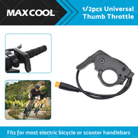 {{ Electric Bicycle EBike Left Right Universal Thumb Throttle Speed Control-24-72V }} - Buy Car Parts Online at {{ Kaka Auto Parts }}.