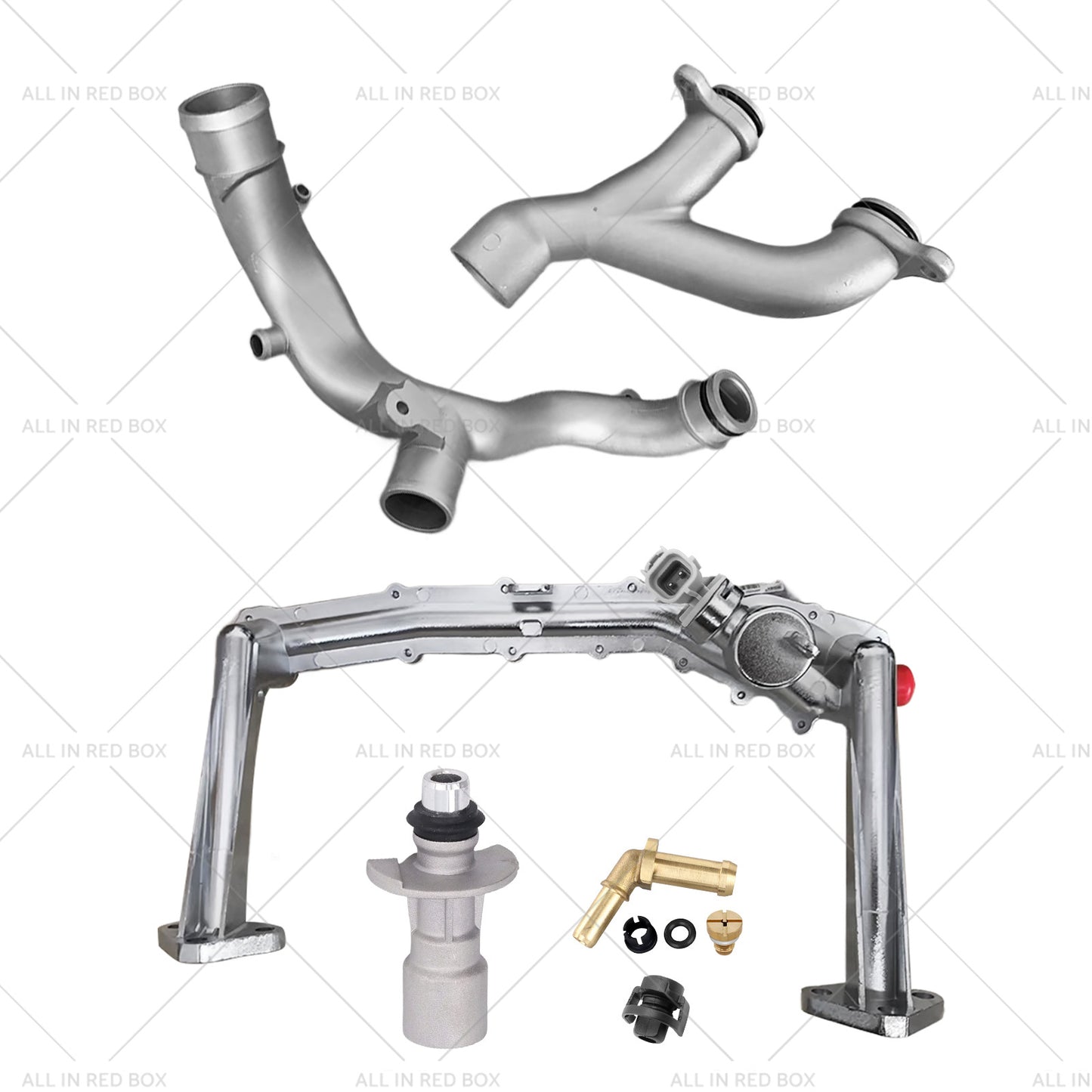 Upgraded Aluminum Coolant Water Pipe Kit Suitable for Jaguar Land Rover 3. 0L V6