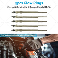 5x Glow Plug Suitable For Ford Ranger PX Mazda BT50 3. 2L P5AT Diesel BK3Q6M090AB