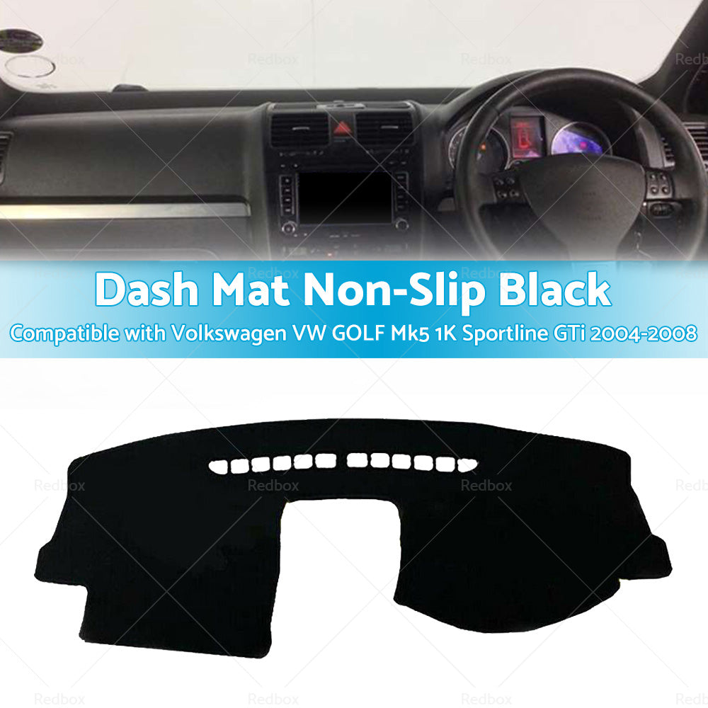 Non-Slip Dash Mat Suitable For Volkswagen VW GOLF Mk5 1K Sportline GTi 04- 08