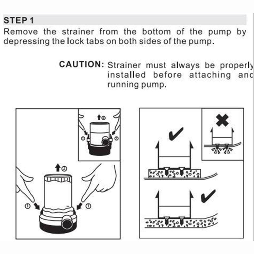 2000 GPH 12v Boat Marine Plumbing Bilge Water Pump Submersible Electric Pump