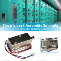 Round Electronic Solenoid Latch Lock 12V 0. 6A Electric Release Assembly Catch