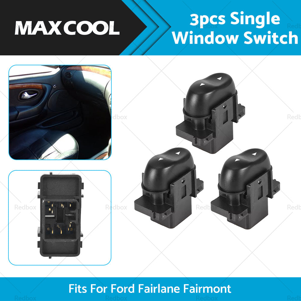 3PCS Single Window Switch Passenger Side For Ford Fairlane Fairmont AU 1998-2002