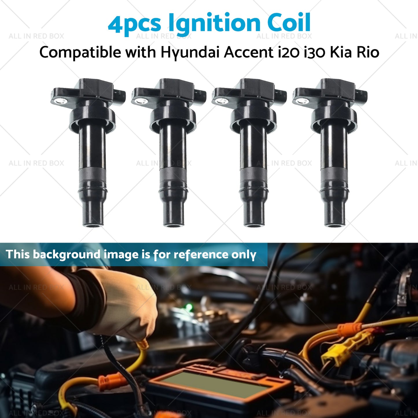 4x Ignition Coil Suitablefor Hyundai Accent i20 i30 Kia Cerato Rio Soul 1. 4 1. 6L