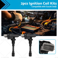 2PCS Ignition Coil Suitable for Suzuki Swift 1. 5L RS415 EZ ZC ZD HT M15A Engine