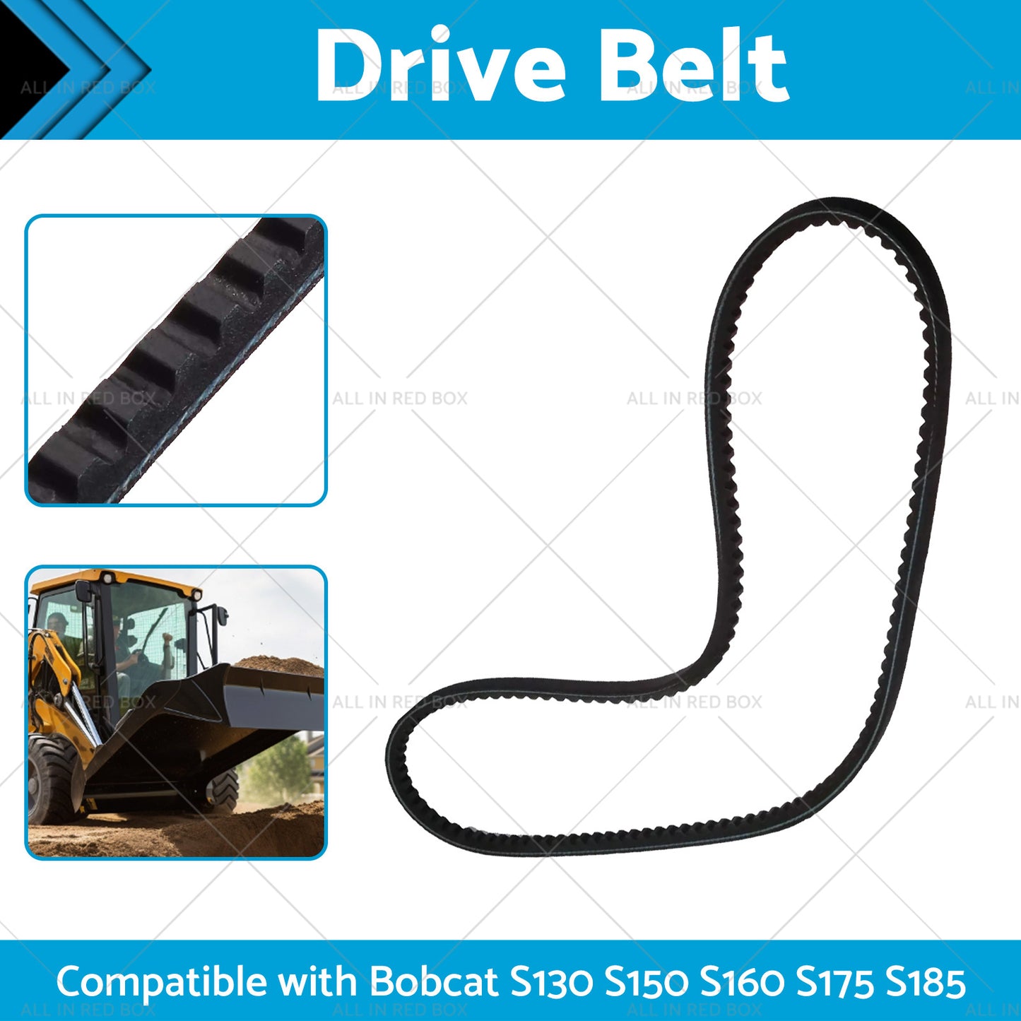 7100104 Alternator Drive Belt For Bobcat S130 S150 S160 S175 S185 S205 S450 S510