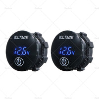 Car Panel Voltmeter 2PCS Volt Gauge Voltage Meter 12V-24V LED Digital Display DC