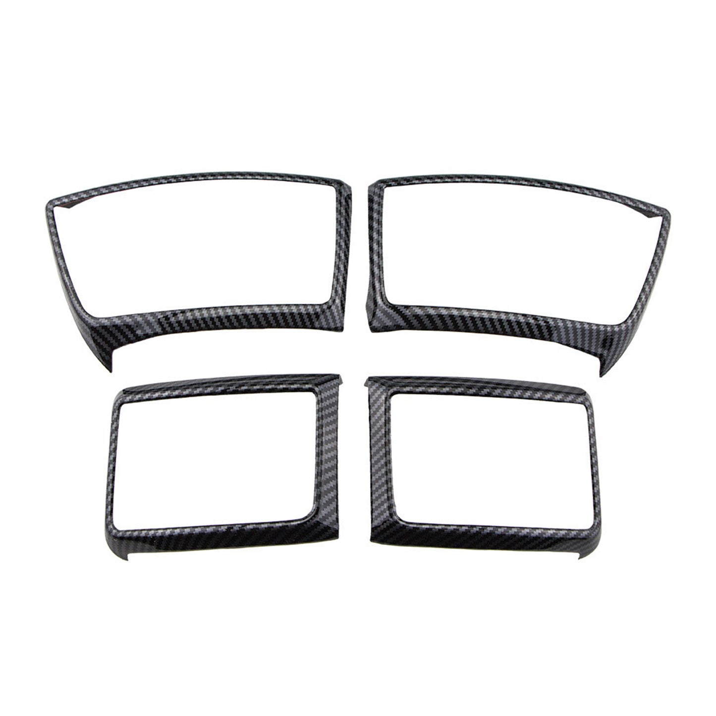 4x Carbon Fiber Color Air Outlet Frame Cover Trim Suitable for 15-22 Ford Ranger