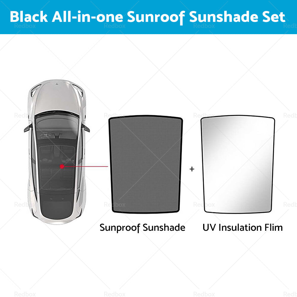 Sunroof Window Sunshade Front Rear UV Film Windshield Window For Tesla Model Y